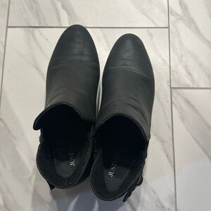 Just Fab Black Ankle Boots